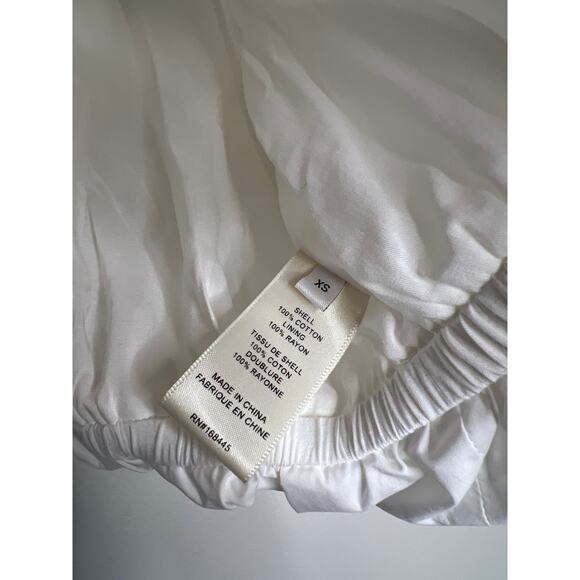 NEW Rebecca Taylor Puff Cuffs Short Sleeve Priya Bubble Top White Size: XS - Picture 5 of 8